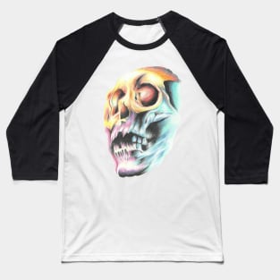 Colourful skull Baseball T-Shirt